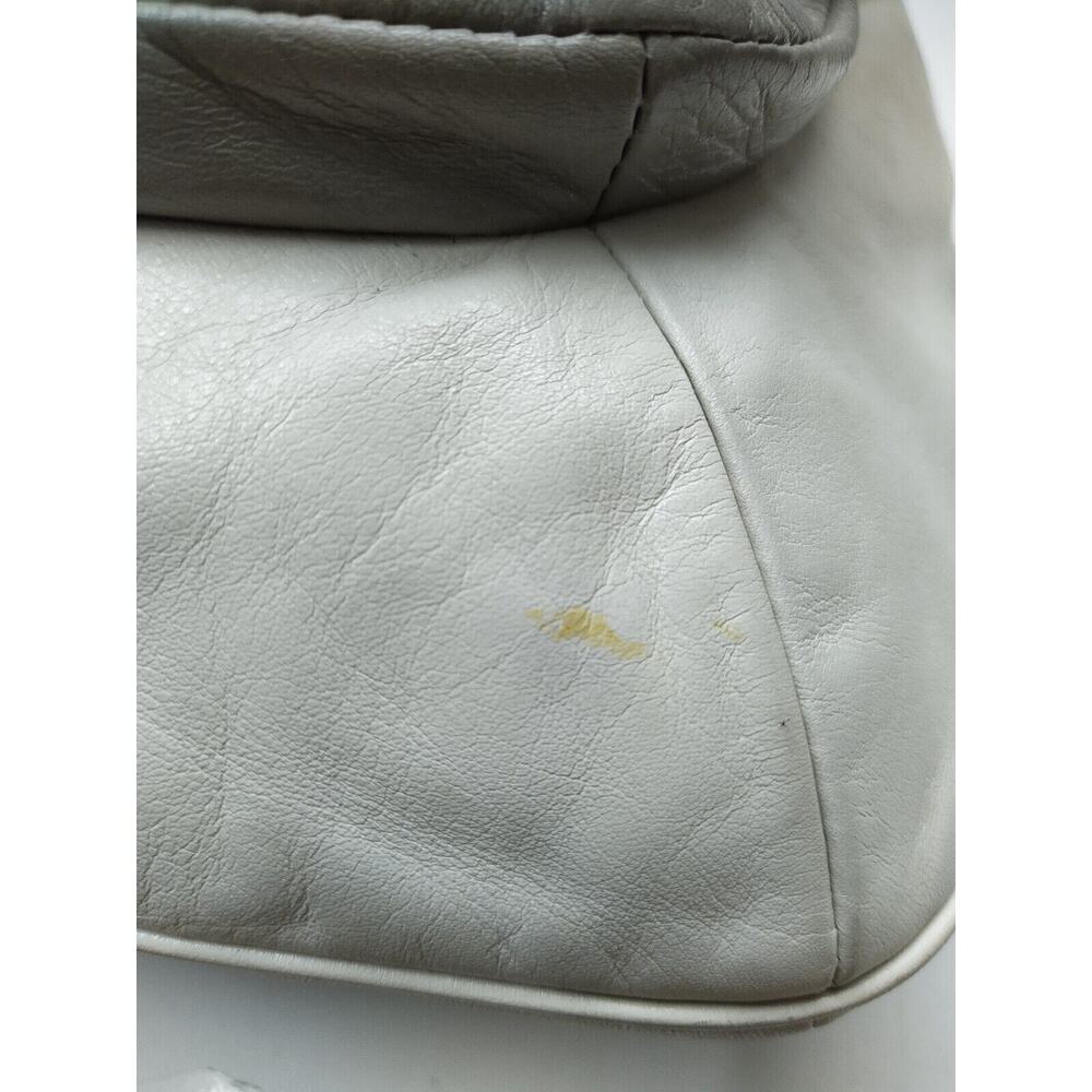 Coach Kristin White Leather Snakeskin Detail Zipper Hobo Shoulder Bag - Picture 14 of 14